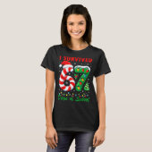 I Survived 67 Days Of School Christmas Candy Cane T-Shirt (Vorne ganz)