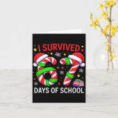 I Survived 67 Days Of School Christmas Karte (Gelbe Blume)