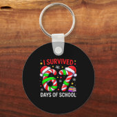 I Survived 67 Days Of School Christmas Schlüsselanhänger (Vorderseite)