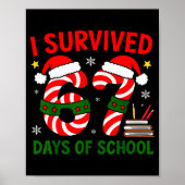 I Survived 67 Days Of School Christmas Six Seven M Poster (Vorne)