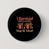 I Survived 67 Days Of School Christmas Teacher Can Button (Vorderseite)
