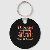 I Survived 67 Days Of School Christmas Teacher Can Schlüsselanhänger (Vorderseite)