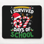 I Survived 67 Days Of School Christmas Teachers St Mousepad (Vorne)