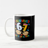 I Survived 67 Days Of School Cool Teacher Design  Kaffeetasse (Links)