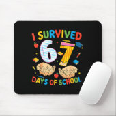 I Survived 67 Days Of School Cool Teacher Design Mousepad (Mit Mouse)