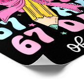 I Survived 67 Days Of School Coquette Bow Student  Poster (Ecke)