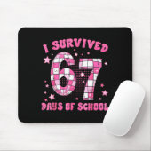 I Survived 67 Days Of School Cute Teacher Six Seve Mousepad (Mit Mouse)
