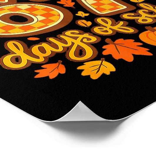 I Survived 67 Days Of School Fall Leaves Cute Autu Poster (Ecke)