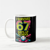 I Survived 67 Days Of School Funny 67 Baseball Sli Kaffeetasse (Links)