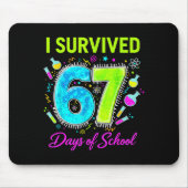 I Survived 67 Days Of School Funny 67 Meme Science Mousepad (Vorne)