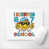 I Survived 67 Days Of School Funny 67 Meme Student Mousepad (Mit Mouse)