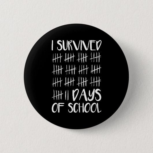 I Survived 67 Days Of School Funny 67 Meme Tally M Button (Vorderseite)
