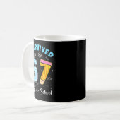 I Survived 67 Days Of School Funny 67 Meme Teacher Kaffeetasse (Vorderseite Links)