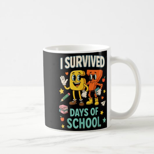 I Survived 67 Days Of School Funny 67 Meme Teacher Kaffeetasse (Rechts)