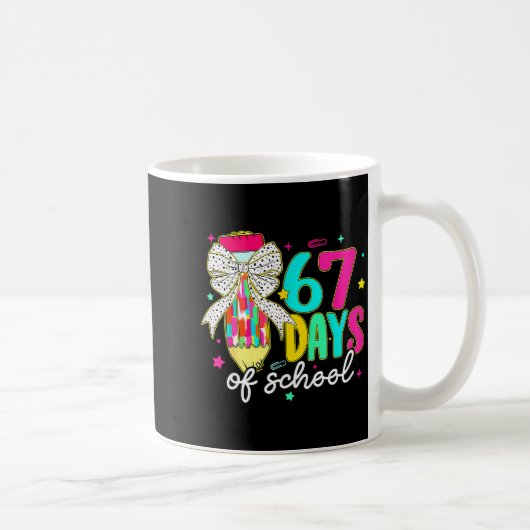 I Survived 67 Days Of School Funny 67 Meme Teacher Kaffeetasse (Rechts)