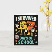 I Survived 67 Days Of School Funny 67 Meme Teacher Karte (Gelbe Blume)