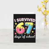 I Survived 67 Days Of School Funny 67 Meme Teacher Karte (Gelbe Blume)