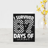 I Survived 67 Days Of School Funny 67 Meme Teacher Karte (Gelbe Blume)