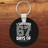I Survived 67 Days Of School Funny 67 Meme Teacher Schlüsselanhänger (Vorderseite)