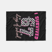 I Survived 67 Days Of School Funny 67 Teachers Stu Fleecedecke (Vorderseite (Horizontal))