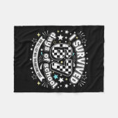 I Survived 67 Days Of School Funny 67 Teachers Stu Fleecedecke (Vorderseite (Horizontal))