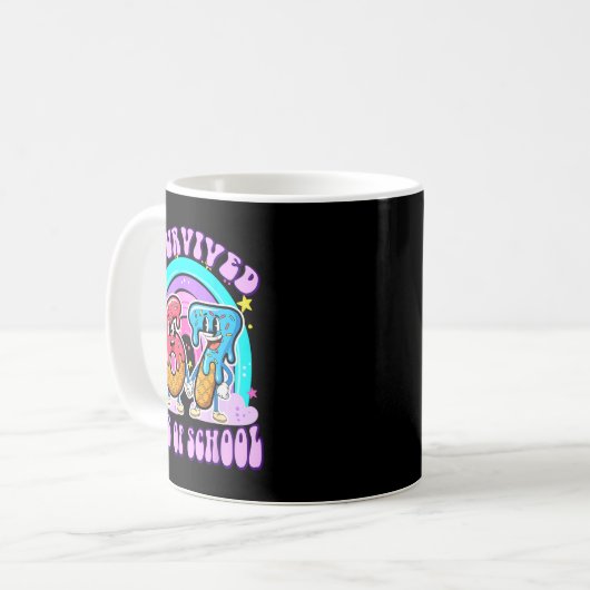 I Survived 67 Days Of School Funny 67 Teachers Stu Kaffeetasse (Vorderseite Links)