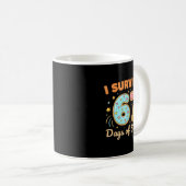 I Survived 67 Days Of School Funny 67 Teachers Stu Kaffeetasse (VorderseiteRechts)