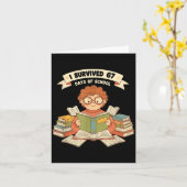 I Survived 67 Days Of School Funny 67 Teachers Stu Karte (Gelbe Blume)