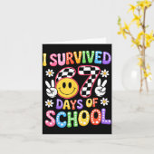 I Survived 67 Days Of School Funny 67 Teachers Stu Karte (Gelbe Blume)