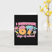 I Survived 67 Days Of School Funny 67 Teachers Stu Karte (Gelbe Blume)