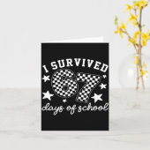 I Survived 67 Days Of School Funny 67 Teachers Stu Karte (Gelbe Blume)