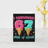 I Survived 67 Days Of School Funny 67 Teachers Stu Karte (Gelbe Blume)