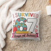 I Survived 67 Days of School Funny 67 Teachers Stu Kissen (Decke)