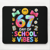 I Survived 67 Days Of School Funny 67 Teachers Stu Mousepad (Vorne)