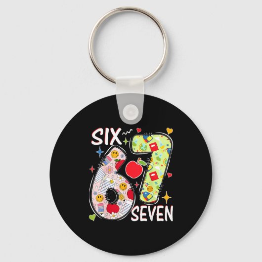 I Survived 67 Days Of School Funny 67 Teachers Stu Schlüsselanhänger (Vorderseite)