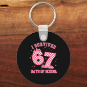 I Survived 67 Days Of School Funny 67 Teachers Stu Schlüsselanhänger (Vorderseite)
