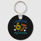 I Survived 67 Days Of School Funny 67 Teachers Stu Schlüsselanhänger (Vorderseite)