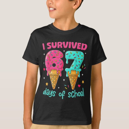 I Survived 67 Days Of School Funny 67 Teachers Stu T-Shirt (Vorderseite)