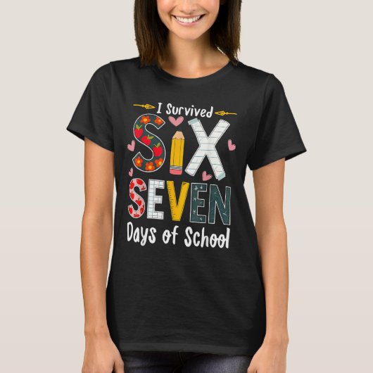 I Survived 67 Days Of School Funny 67 Teachers Stu T-Shirt (Vorderseite)
