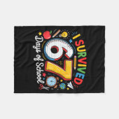 I Survived 67 Days Of School Funny 6 7 Meme Teache Fleecedecke (Vorderseite (Horizontal))