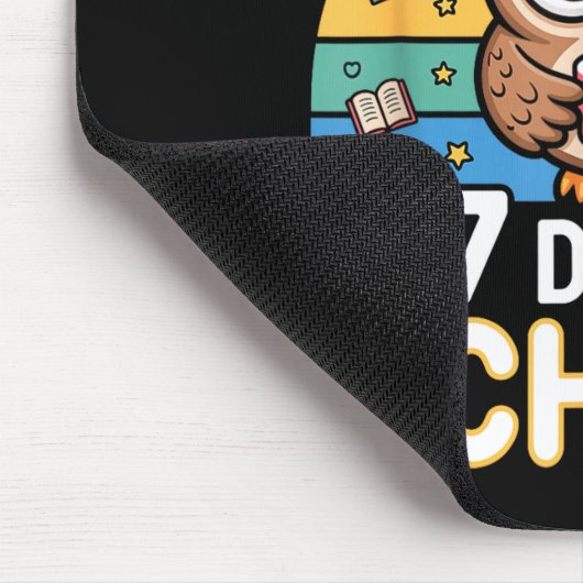 I Survived 67 Days Of School Funny Coffee Owl Scho Mousepad (Ecke)