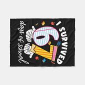I Survived 67 Days Of School Funny Cool Meme Stude Fleecedecke (Vorderseite (Horizontal))