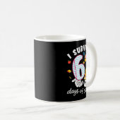 I Survived 67 Days Of School Funny Cool Meme Stude Kaffeetasse (VorderseiteRechts)