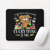 I Survived 67 Days Of School Funny Dog Lover Scien Mousepad (Mit Mouse)