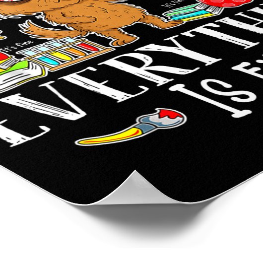 I Survived 67 Days Of School Funny Dog Lover Scien Poster (Ecke)