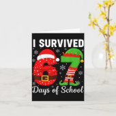 I Survived 67 Days Of School Funny Elf Christmas S Karte (Gelbe Blume)