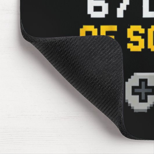 I Survived 67 Days Of School Funny Gamer Student M Mousepad (Ecke)