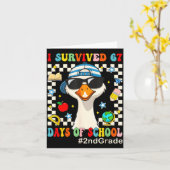 I Survived 67 Days Of School Funny Goose Boys 2nd Karte (Gelbe Blume)