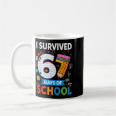 I Survived 67 Days Of School Funny Kids Teacher St Kaffeetasse (Links)