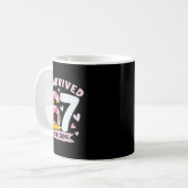 I Survived 67 Days Of School Funny Leopard Student Kaffeetasse (Vorderseite Links)